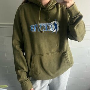 Olive Green Volleyball Hoodie